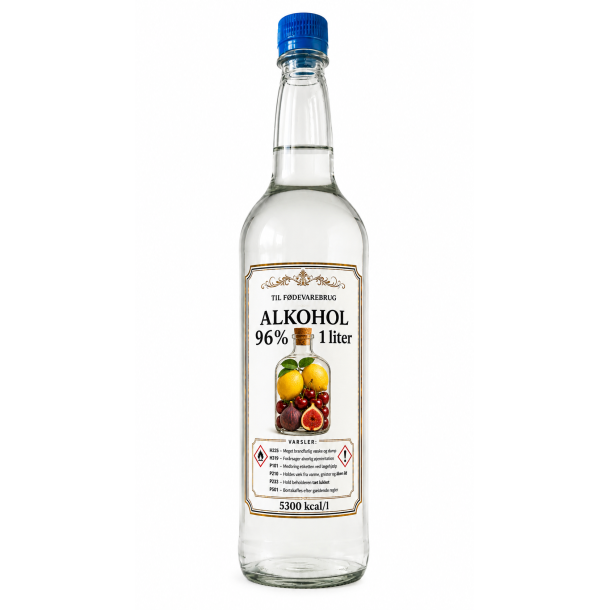 Alkohol til F�DEVARE finsprit i plastik flaske 96 % 1 liter