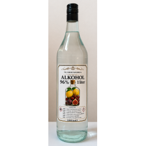 Alkohol til F�DEVARE finsprit i glas flaske 96% 1 liter