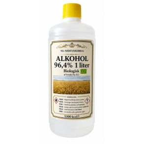Alkohol til F�DEVARE finsprit 96,4% 1 liter, BIOLOGISK (Sj�lden p� markedet)