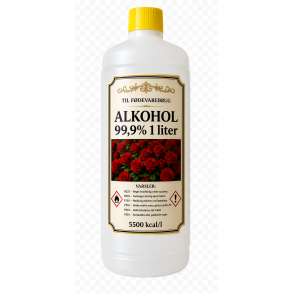 Alkohol til F�DEVARE finsprit 99,9% 1 liter (sj�lden p� markedet) 