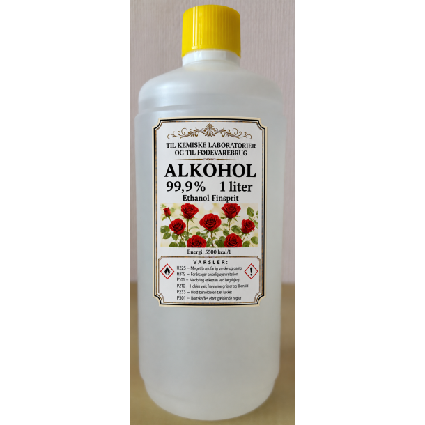 Alkohol til F�DEVARE finsprit 99,9% 1 liter (sj�lden p� markedet) 