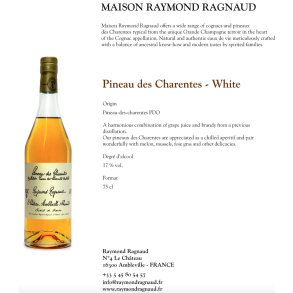 PINEAU des Charentes hvid R. Ragnaud 0,75 liter 17 pct
