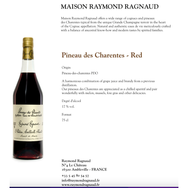 Pineau des Charentes, Ros�, R. Ragnaud, 75cl17% 