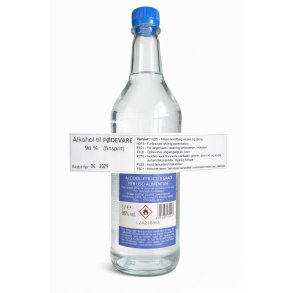 Alkohol til F�DEVARE finsprit i plastik flaske 96 % 1 l.