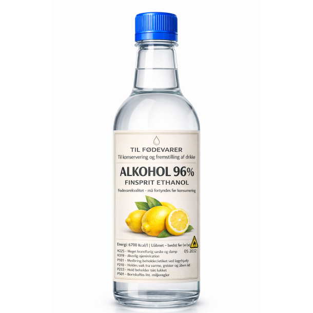 Alkohol til F�DEVARE finsprit i plastik flaske 96 % 1 l.
