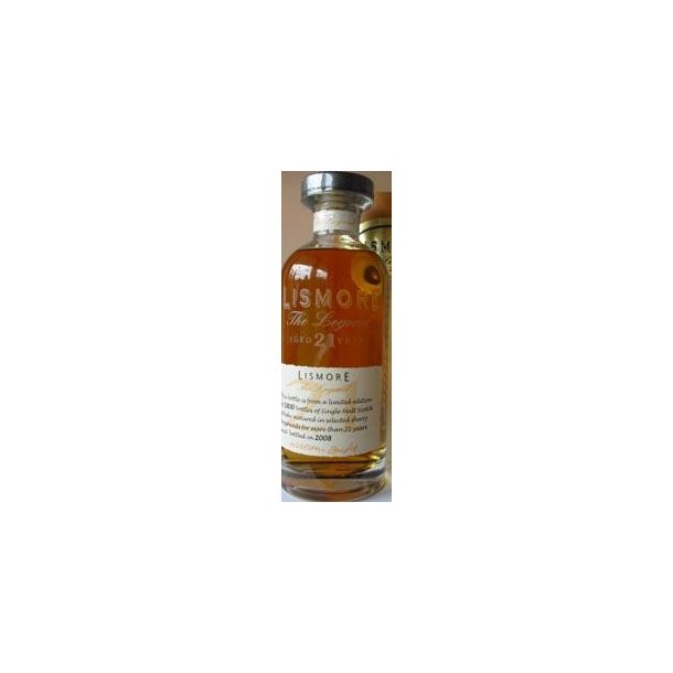 WHISKY LISMORE LEGEND Speyside 21 �r single malt  0,7 liter 43 pct