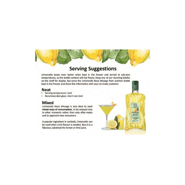 Servering af Limoncello