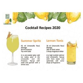 Drikke blandinger med Limoncello, Spritz og Lemon Tonic