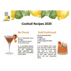 Drikke blandinger med Limoncello, Cassis og Angostura