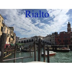 Venice, Rialto, Canal Grande north, railway station Santa Lucia, Cannaregio.